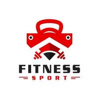 logotipo de ilustração de símbolo de esportes de fitness vetor