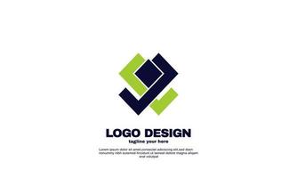 logotipo criativo de estoque ideia de marca criativa moderna empresa design de negócios vetor