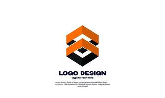 estoque vetor abstrato criativo empresa corporativa negócios ideia simples design de hexágono elemento de logotipo modelo de design de identidade de marca colorido