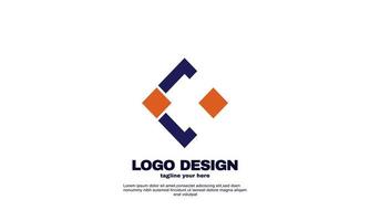 empresa corporativa de negócios abstratos design de ideia elegante logotipo de design de identidade de marca vetor