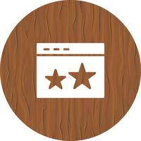 Starred Icon Design vetor