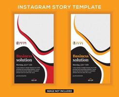 promoção de negócios e banner de história do instagram corporativo vetor