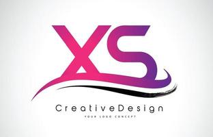 design de logotipo de letra xs xs. logotipo de vetor de letras modernas de ícone criativo.