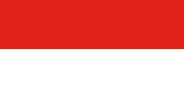 bandeira da indonésia. bandeira da indonésia vetor