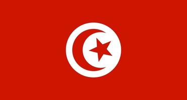 bandeira da Tunísia. bandeira de tunis vetor