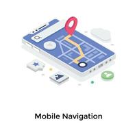conceitos de navegação móvel