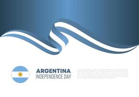 celebração nacional do dia da independência da argentina em 9 de julho. vetor