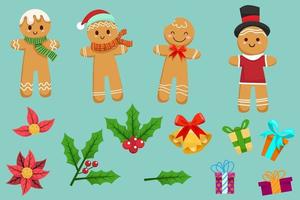 cartões de férias de elemento de recorte de feliz natal, convites e decoração de celebração do site. vetor