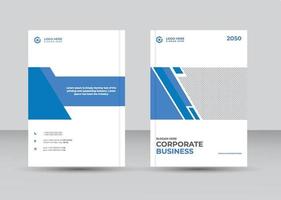 design de capa de relatório anual de modelo de layout de folheto ou livreto vetor