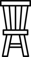 estilo de ícone de cadeira vetor