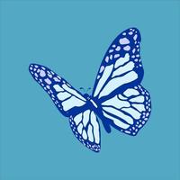 elemento de design animal vetor simples borboleta