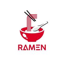 ramen oriental famosa culinária tradicional vetor