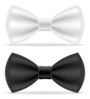 gravata preta e branca para homens uma ilustração do vetor de terno