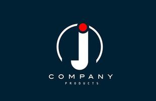 ícone do logotipo da letra do alfabeto j. design criativo para empresa e negócios vetor