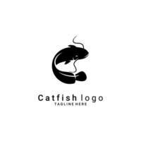 vetor de peixe-gato de logotipo