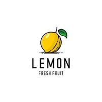 logotipo amarelo limão vetor