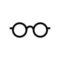 conjunto de ícones de contorno de vetor de óculos