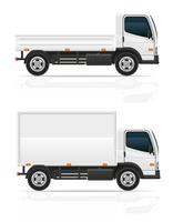 caminhão pequeno para ilustração de vetor de carga de transporte