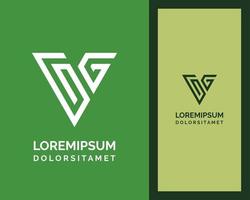 design do logotipo da letra gg. símbolo de monograma monocromático mínimo criativo. emblema universal vetor elegante. logotipo de negócios premium. símbolo gráfico do alfabeto para identidade corporativa