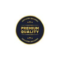 emblema de ouro e modelo de produto de etiqueta premium vetor