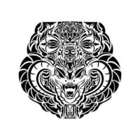 desenho de tatuagem maori. ideia para tatuagem vetor