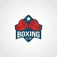 vetor de design de logotipo de boxe