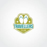 vetor de design de logotipo de viajantes