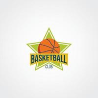 vetor de design de logotipo de basquete. adequado para o logotipo do seu time de basquete