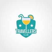 vetor de design de logotipo de viajantes