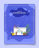 conceito de negócio de modelo de negócio para modelo de banners, flyer, livros e capa de revista vetor
