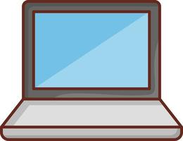 ilustração vetorial de laptop em um fundo transparente. símbolos de qualidade premium. ícone de cor plana de linha vetorial para conceito e design gráfico. vetor