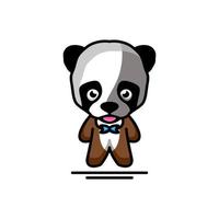 panda de design de logotipo de vetor de mascote simples