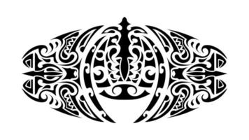 tatuagem em estilo polinésio. padrão de polinésia. isolado. vetor. vetor