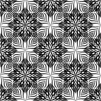 Abstract seamless pattern Ornamento de linha geométrica oriental floral vetor