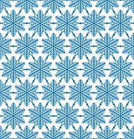 Padrão de telha de floco de neve Ornamento de feriado de inverno Textura geométrica vetor