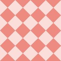 fundo de diamante de tabuleiro de xadrez coral rosa claro vetor