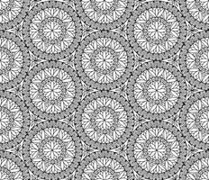 Teste padrão abstrato da telha de mosaico. Ornamento circular geométrico Oriental vetor
