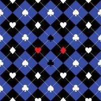 cartão combina com fundo de diamante de tabuleiro de xadrez branco preto azul vetor