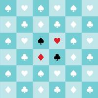 cartão combina com fundo de tabuleiro de xadrez azul verde aqua verde menta vetor