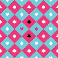 cartão combina com céu azul rosa branco tabuleiro de xadrez fundo de diamante vetor