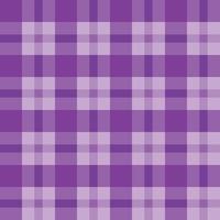 padrão sem costura roxo pano gráfico simples padrão de tartan quadrado vetor