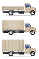 caminhão de carga para transporte de ilustração vetorial de mercadorias vetor
