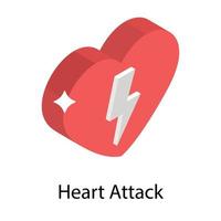 conceitos de ataque cardíaco vetor