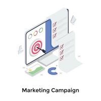 conceitos de campanha de marketing vetor