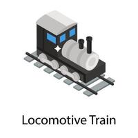 conceitos de trem locomotiva vetor