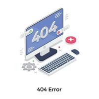 conceitos de erro 404 vetor