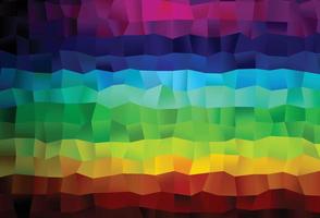 pano de fundo escuro multicolorido do vetor do arco-íris com linhas, retângulos.