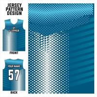 modelo de padrão abstrato de design de jersey exibe frente e verso para times de futebol, basquete, ciclismo, beisebol, vôlei, corrida, etc. vetor