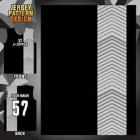 modelo de padrão abstrato de design de jersey exibe frente e verso para times de futebol, basquete, ciclismo, beisebol, vôlei, corrida, etc. vetor