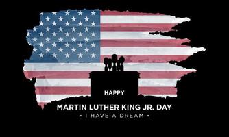 Martin Luther King jr. fundo do dia. ilustração vetorial.